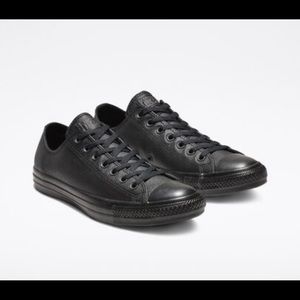 Men Converse All Star Mono black leather shoe